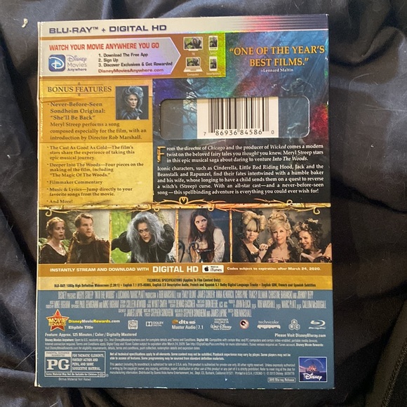 Into the Woods Blu-Ray - Picture 2 of 2